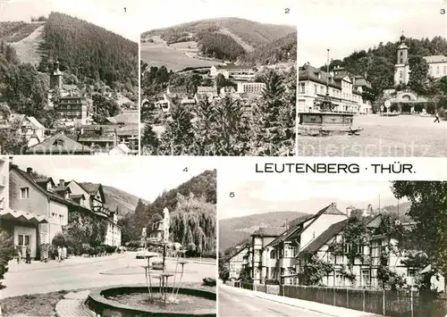 AK / Ansichtskarte Leutenberg Thueringen Teilansicht Ernst Thaelmann Oberschule Marktplatz Leninstrasse  Kat. Leutenberg