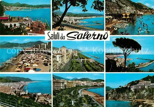 AK / Ansichtskarte Salerno Teilansichten Kueste Strand Kat. Salerno