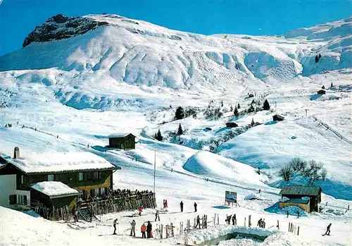 AK / Ansichtskarte Piz Mundaun Winterpanorama Skigebiet Berggasthaus Cuolm Sura Kat. Piz Mundaun