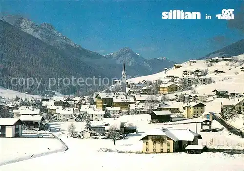 AK / Ansichtskarte Sillian Tirol Skizentrum mit Seilbahn Ortsansicht Kat. Sillian Osttirol