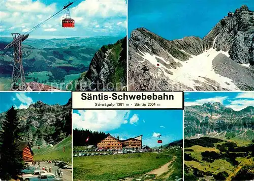 AK / Ansichtskarte Seilbahn Saentis Schwaegalp  Kat. Bahnen