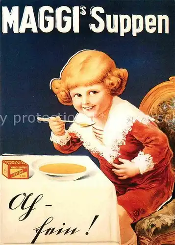 AK / Ansichtskarte Werbung Reklame Maggi Suppen 1920 Kat. Werbung