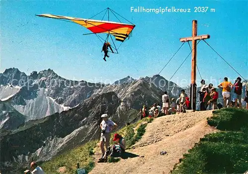 AK / Ansichtskarte Drachenflug Oberstdorf Fellhorngipfelkreuz Kat. Flug