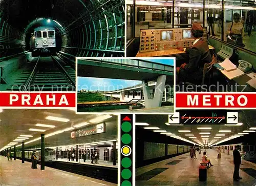 AK / Ansichtskarte U Bahn Subway Underground Metro Praha Metro Stanice Gottwaldova Stanice Budejovicka