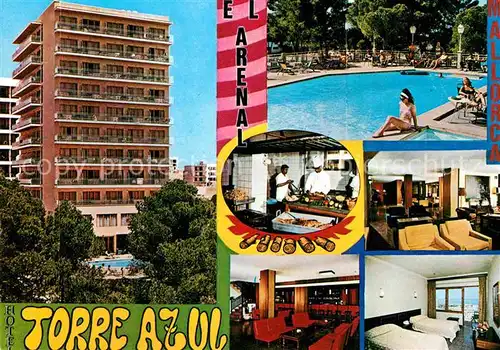 AK / Ansichtskarte El Arenal Mallorca Hotel Torre Azul Swimmingpool Gastraeume Zimmer Kat. S Arenal
