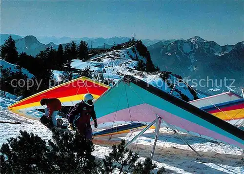 AK / Ansichtskarte Drachenflug Rauschberg Ruhpolding Chiemgau  Kat. Flug