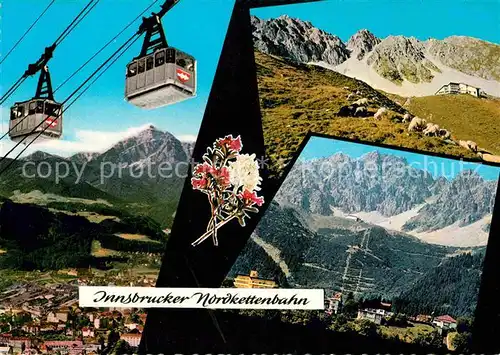 AK / Ansichtskarte Seilbahn Innsbruck Nordkettenbahn Serles Seegrube Hafelekar  Kat. Bahnen