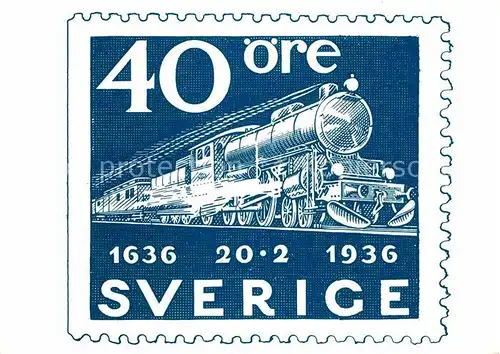 AK / Ansichtskarte Briefmarke auf Ak Stockholmia 74 Lokomotive Sverige  Kat. Besonderheiten