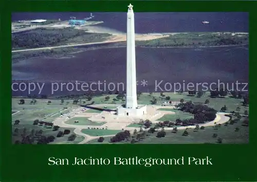 AK / Ansichtskarte San Jacinto Texas Fliegeraufnahme Battleground Park