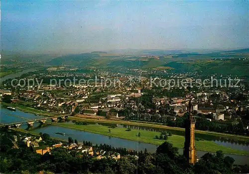 AK / Ansichtskarte Trier Fliegeraufnahme mit Mariensaeule Kat. Trier