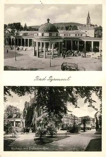 AK / Ansichtskarte Bad Pyrmont Brunnenplatz Kurhaus Erdbeertempel Kat. Bad Pyrmont