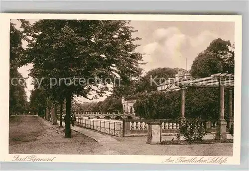 AK / Ansichtskarte Bad Pyrmont Am Fuerstlichen Schloss Kat. Bad Pyrmont