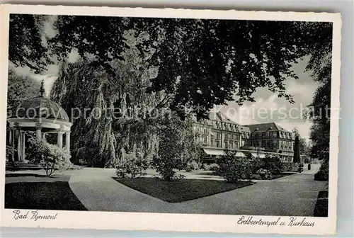 AK / Ansichtskarte Bad Pyrmont Erdbeertempel und Kurhaus Kat. Bad Pyrmont