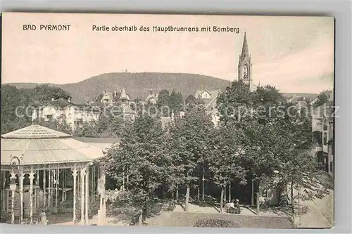 AK / Ansichtskarte Bad Pyrmont Hauptbrunnen mit Bomberg Kat. Bad Pyrmont