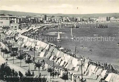 AK / Ansichtskarte Cattolica Panorama della spiaggia Strand Kat. Cattolica