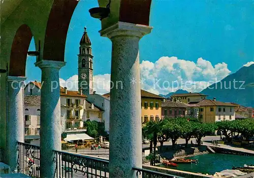 AK / Ansichtskarte Ascona TI Blick zur Kirche Kat. Ascona