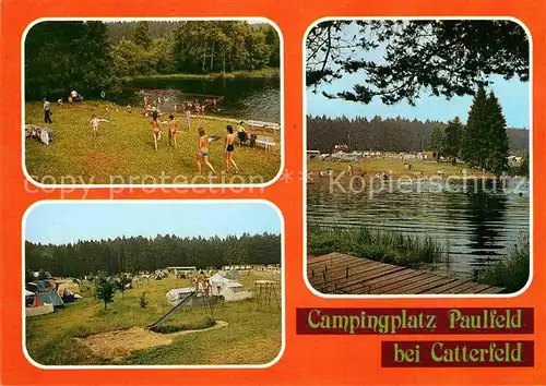 AK / Ansichtskarte Catterfeld Campingplatz Paulfeld Badestrand Kat. Leinatal