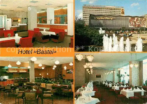 AK / Ansichtskarte Dresden Interhotels Hotel Bastei Empfangshalle Grill Restaurant Wasserspiele Kat. Dresden Elbe