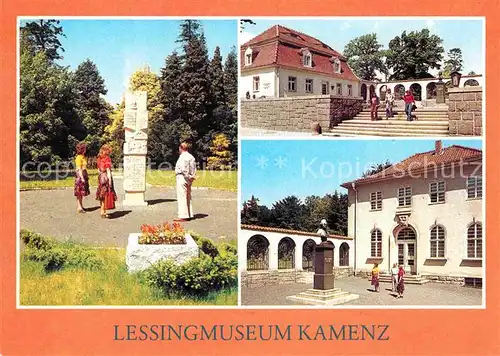 AK / Ansichtskarte Kamenz Sachsen Lessingmuseum Denkmal Bueste Kat. Kamenz