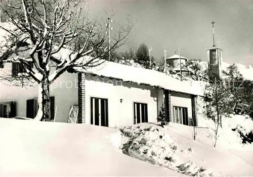 AK / Ansichtskarte Bluche Randogne Home d Enfants Les Buissonets Eglise en hiver