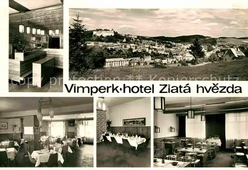 AK / Ansichtskarte Vimperk Hotel Zlata hvezda Panorama Kat. Winterberg