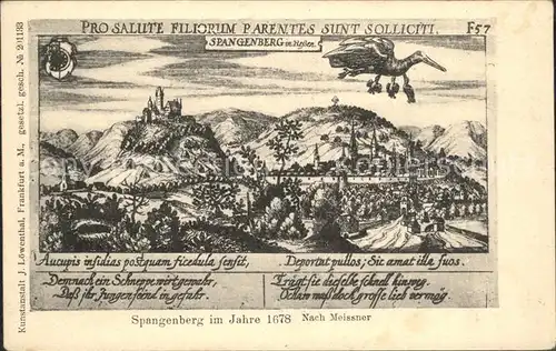 AK / Ansichtskarte Spangenberg Hessen anno 1678 nach Meissner Kat. Spangenberg