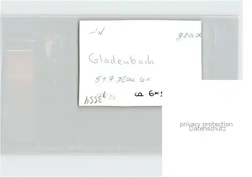 AK / Ansichtskarte Gladenbach Gesamtansicht Kat. Gladenbach