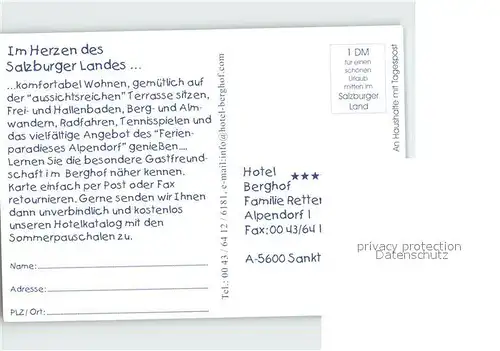 AK / Ansichtskarte Sankt Johann Haide Hotel Berghof Kat. Sankt Johann in der Haide