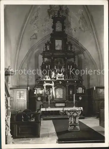 AK / Ansichtskarte Varel Jadebusen Inneres der evangelischen Kirche Kat. Varel
