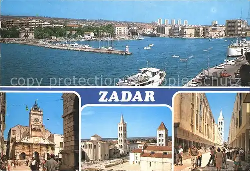 AK / Ansichtskarte Zadar Zadra Zara Hafen Teilansichten Kat. Kroatien