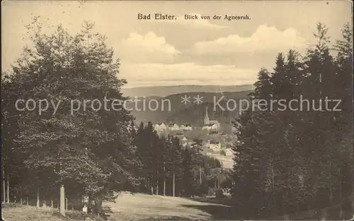 AK / Ansichtskarte Bad Elster Blick von der Agnesruh Kat. Bad Elster