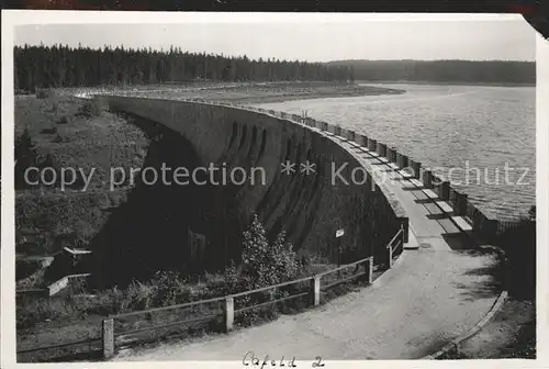 AK / Ansichtskarte Carlsfeld Erzgebirge Talsperre Sperrmauer Stausee Kat. Eibenstock