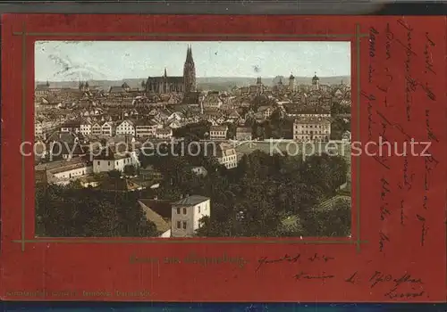 AK / Ansichtskarte Regensburg Stadtbild mit Dom St Peter Kat. Regensburg