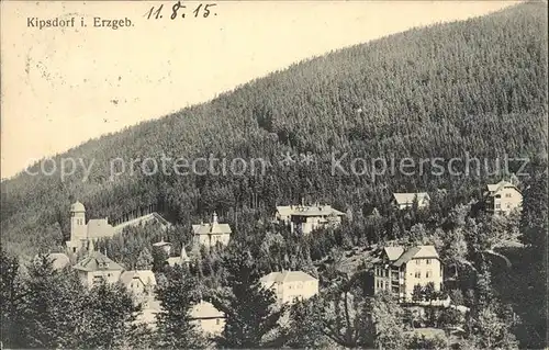 AK / Ansichtskarte Kipsdorf Villenviertel mit Kirche Kurort Kat. Altenberg