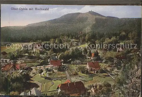 AK / Ansichtskarte Ober Oybin Panorama mit Blick zum Hochwald