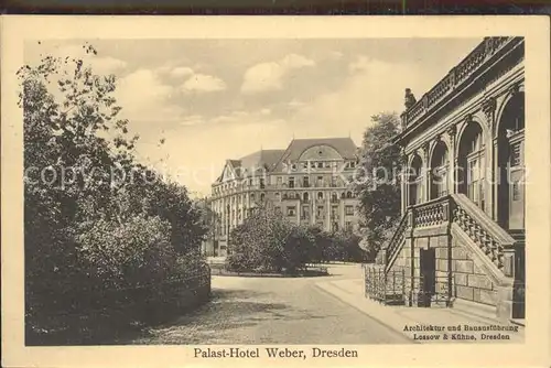 AK / Ansichtskarte Dresden Palast  Hotel Weber Kat. Dresden Elbe