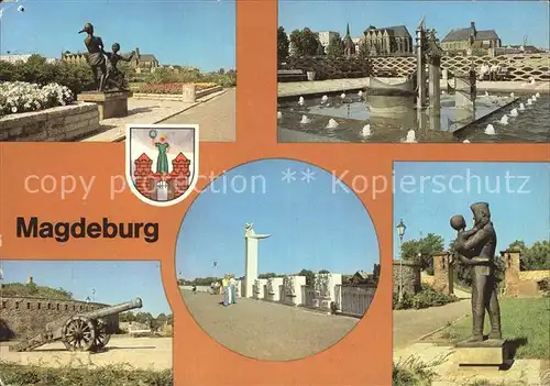 AK / Ansichtskarte Magdeburg Promenade der Voelkerfreundschaft Kat. Magdeburg