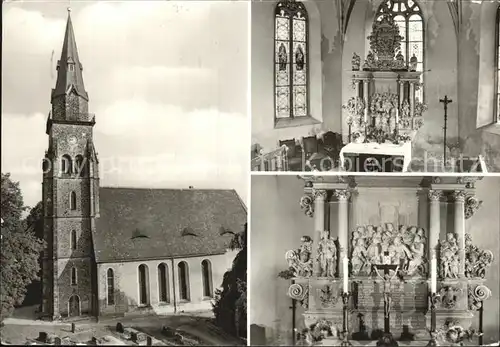AK / Ansichtskarte Mohorn Kirche Altar 17. Jhdt. Kat. Wilsdruff