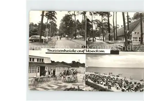 AK / Ansichtskarte Trassenheide Usedom Weg zum Strand Ferienlager der Friedrich Schiller Universitaet Jena  Kat. Trassenheide
