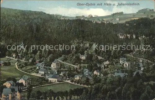 AK / Ansichtskarte Ober Oybin mit Hain und Johannisstein Zittauer Gebirge