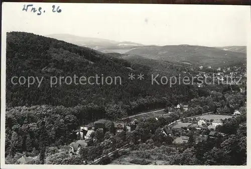 AK / Ansichtskarte Wernigerode Harz Panorama Unteres Muehlental Zensurstempel Kat. Wernigerode