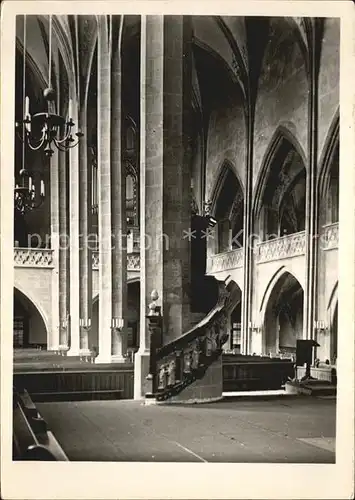 AK / Ansichtskarte Mittweida Stadtkirche Blick zur Orgelempore Kat. Mittweida