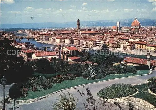 AK / Ansichtskarte Firenze Toscana Panorama dal Piazzale Michelangelo Arno Bruecken Kathedrale Kat. Firenze