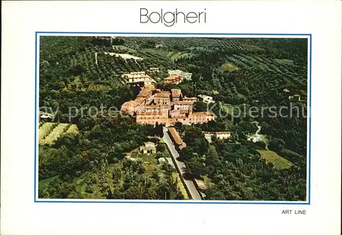 AK / Ansichtskarte Bolgheri Burg Fliegeraufnahme