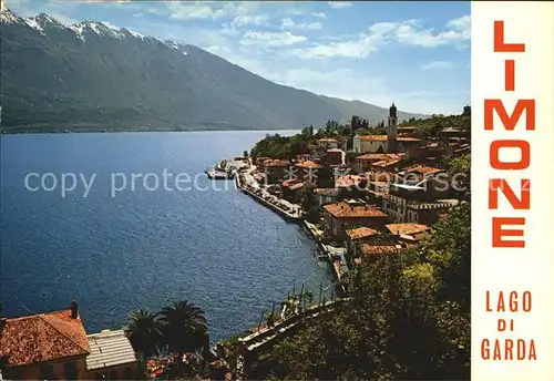 AK / Ansichtskarte Limone sul Garda Panorama Gardasee Alpen Kat. 