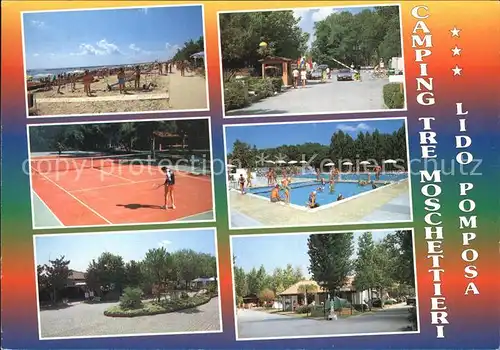 AK / Ansichtskarte Lido di Pomposa Camping Tre Moschettieri Tennis Swimming Pool Kat. Ferrara