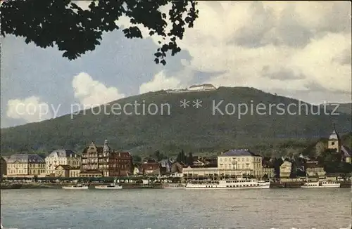 AK / Ansichtskarte Koenigswinter Blick zur Petersburg Rhein Dampfer Kat. Koenigswinter