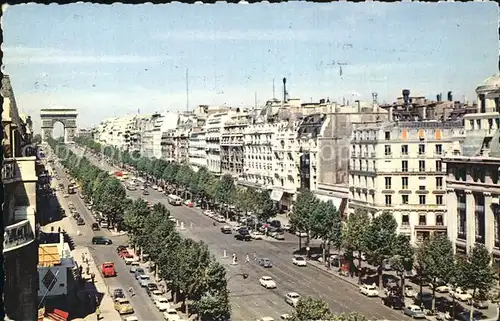 AK / Ansichtskarte Paris Avenue des Champs Elysees Arc de Triomphe de l Etoile Kat. Paris