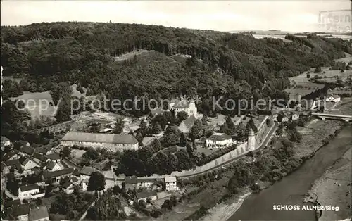 AK / Ansichtskarte Allner Schloss Fliegeraufnahme Kat. Hennef (Sieg)