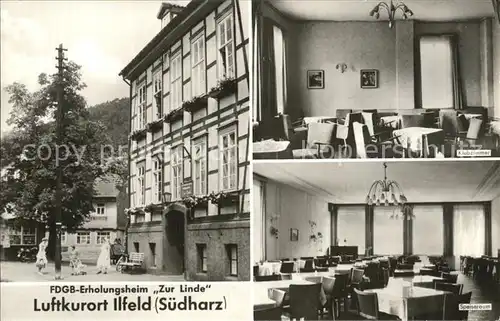 AK / Ansichtskarte Ilfeld Suedharz FDGB Erholungsheim Zur Linde Kat. Ilfeld Suedharz
